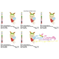 Christmas Fairy-3 Embroidery Design Pattern-3