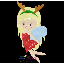 Christmas Fairy-3 Embroidery Design Pattern-1