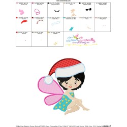 Christmas Fairy-2 Embroidery Design Pattern-5
