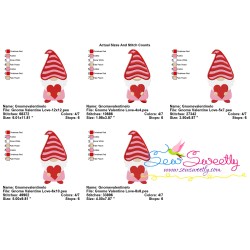 Gnome Valentine Love Embroidery Design Pattern-2