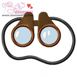 Binocular-1 Embroidery Design Pattern-1