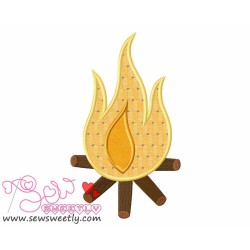 Campfire-1 Applique Design Pattern-3