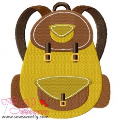 Camping Backpack Embroidery Design Pattern-1