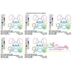 Easter Shark Applique Design Pattern-2