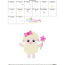 Easter Lamb Embroidery Design Pattern-3