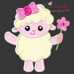 Easter Lamb Applique Design Pattern-1