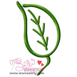 Leaf Embroidery Design Pattern-1