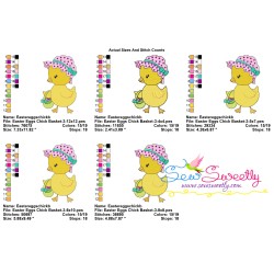Easter Eggs Chick Basket-3 Embroidery Design Pattern-2