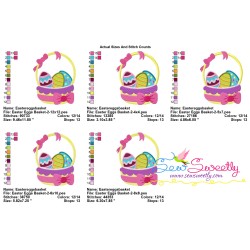 Easter Eggs Basket-2 Embroidery Design Pattern-2