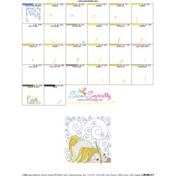 Golden Unicorn Block-9 Embroidery Design Pattern-3