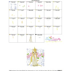 Golden Unicorn Block-1 Embroidery Design Pattern-3