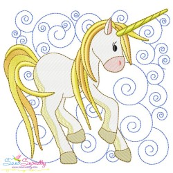 Golden Unicorn Blocks Embroidery Design Bundle-3