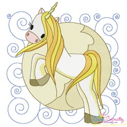 Golden Unicorn Blocks Embroidery Design Bundle-9