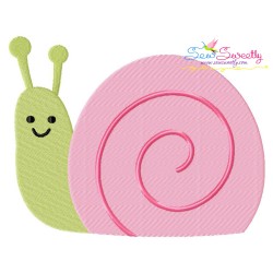 Spring Snail Embroidery Design Pattern-1