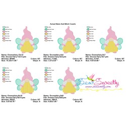 Spring Gnome Fairy Embroidery Design Pattern-2