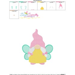 Spring Gnome Fairy Embroidery Design Pattern-3