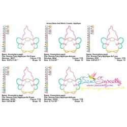 Spring Gnome Fairy Applique Design Pattern-2