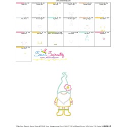 Spring Gnome Applique Design Pattern-3