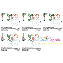Bunny Carrying Easter Egg-04 Embroidery Design Pattern-2