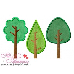 Summer Trees Applique Design Pattern-3