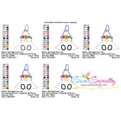 Gnome Spring Flowers Applique Design Pattern-2