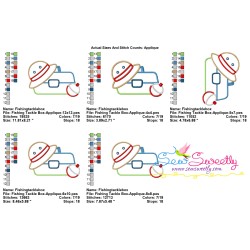 Fishing Tackle Box Applique Design Pattern-2