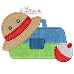 Fishing Tackle Box Applique Design Pattern-1