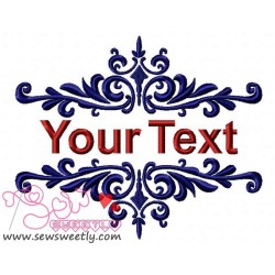 Floral Frame-7 Embroidery Design Pattern-3