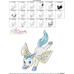 Cute Pegasus Boy-5 Embroidery Design Pattern-3