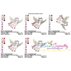 Cute Pegasus Girl-4 Embroidery Design Pattern-2