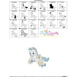 Cute Pegasus Boy-3 Embroidery Design Pattern-3