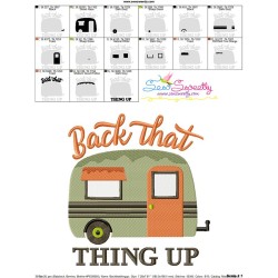Back That Thing Up Camper Caravan Lettering Embroidery Design Pattern-3
