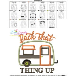 Back That Thing Up Camper Caravan Lettering Applique Design Pattern-3