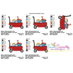 Summer Wagon Embroidery Design Pattern-2